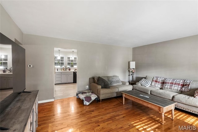 432 N 9th St, Mascoutah, IL 62258 - living area featuring light wood-style floors