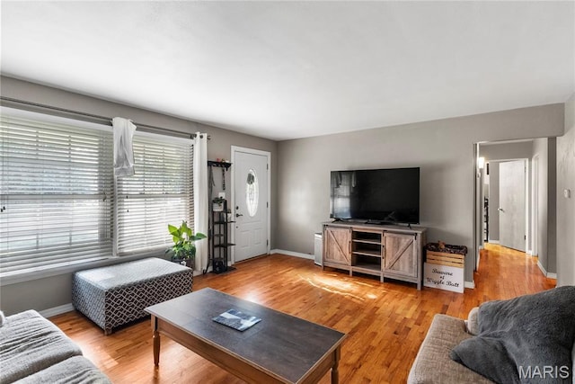 432 N 9th St, Mascoutah, IL 62258 - living room with light wood finished floors