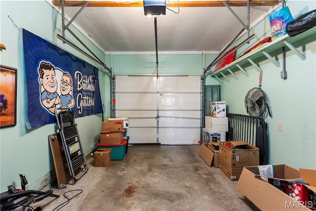 432 N 9th St, Mascoutah, IL 62258 - garage featuring a garage door opener