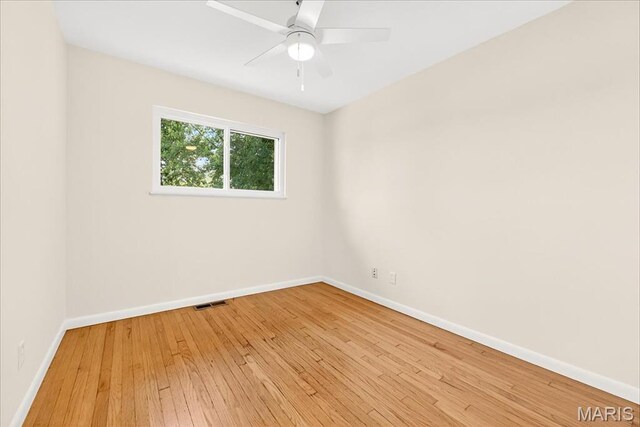 265 Francisca Dr, Florissant, MO 63031 - spare room with light wood-style floors and ceiling fan