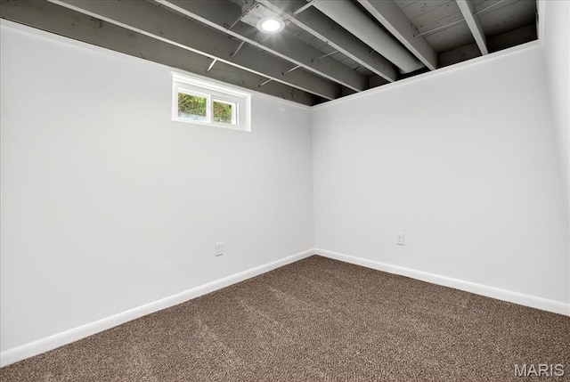 265 Francisca Dr, Florissant, MO 63031 - below grade area with carpet and baseboards
