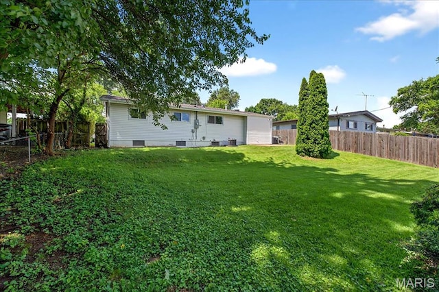 265 Francisca Dr, Florissant, MO 63031 - rear view of house with a fenced backyard