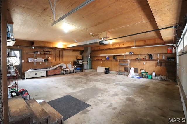 1001 E 2nd St, Saint Peter, IL 62880 - garage featuring a workshop area and a garage door opener