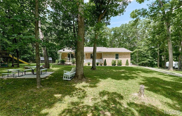 1939 N Rock Church Rd, Troy, MO 63379 - view of grassy yard with a playground