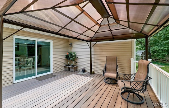 1939 N Rock Church Rd, Troy, MO 63379 - wooden deck with a gazebo