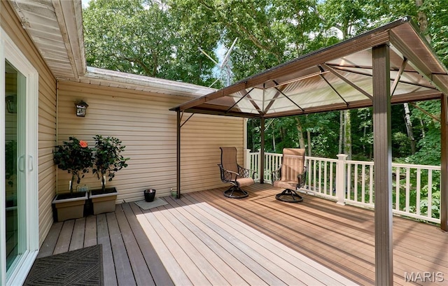 1939 N Rock Church Rd, Troy, MO 63379 - wooden deck with a gazebo