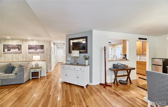 1939 N Rock Church Rd, Troy, MO 63379 - living area with light wood-type flooring and recessed lighting