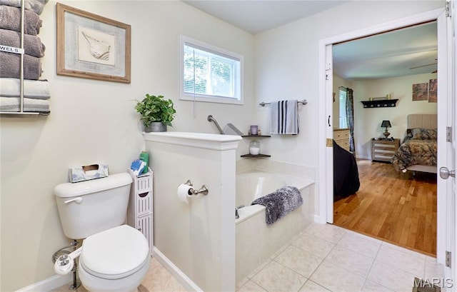 1939 N Rock Church Rd, Troy, MO 63379 - full bathroom featuring connected bathroom, a bath, and tile patterned flooring