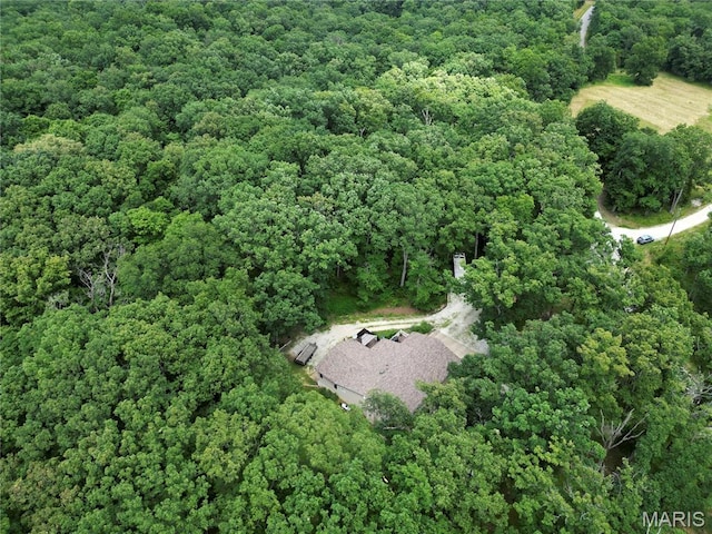 1939 N Rock Church Rd, Troy, MO 63379 - aerial view of property's location featuring a heavily wooded area