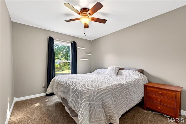 219 Royalltrail Ln, Saint Charles, MO 63368 - carpeted bedroom featuring baseboards and a ceiling fan
