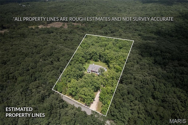 318 Doe Run Ln, Bonne Terre, MO 63628 - view of property location featuring property parcel outlined