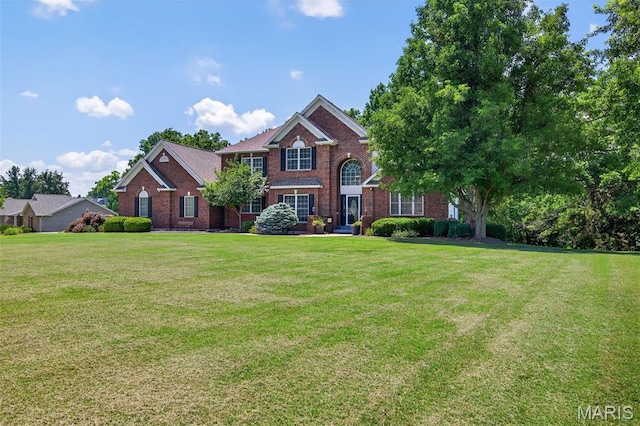 156 Bluffview Dr, Troy, MO 63379 - view of front facade with a front lawn and brick siding