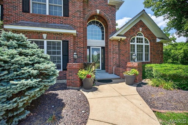 156 Bluffview Dr, Troy, MO 63379 - doorway to property featuring brick siding