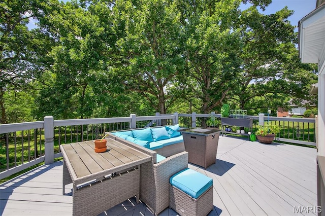 156 Bluffview Dr, Troy, MO 63379 - wooden terrace with outdoor dining space