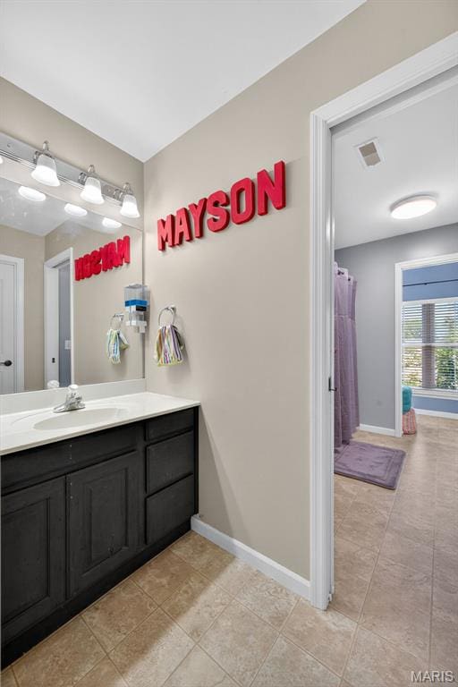 156 Bluffview Dr, Troy, MO 63379 - full bath with vanity and tile patterned flooring