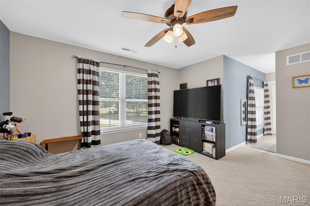 156 Bluffview Dr, Troy, MO 63379 - bedroom featuring carpet floors and ceiling fan