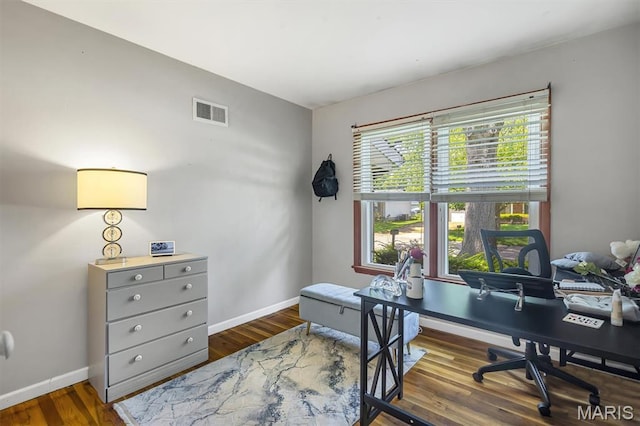1326 Petite Dr, Saint Louis, MO 63138 - home office featuring wood finished floors