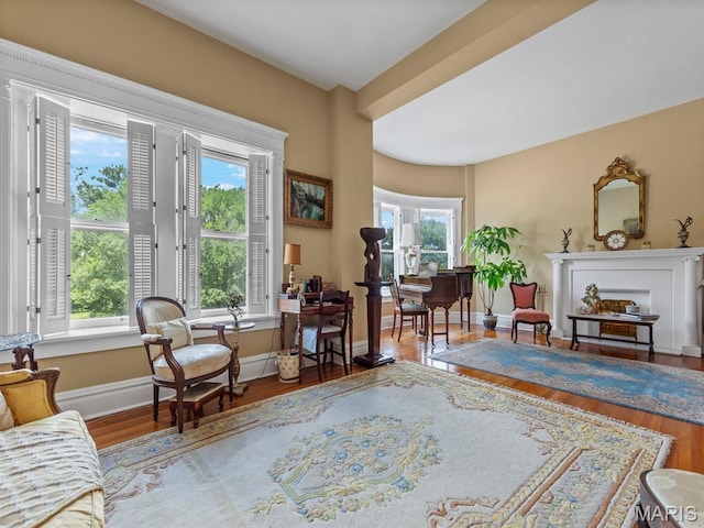 10 N Kingshighway Blvd Unit 4C, Saint Louis, MO 63108 - sitting room featuring wood finished floors and a desk