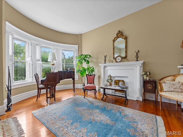 10 N Kingshighway Blvd Unit 4C, Saint Louis, MO 63108 - living area with wood finished floors and baseboards