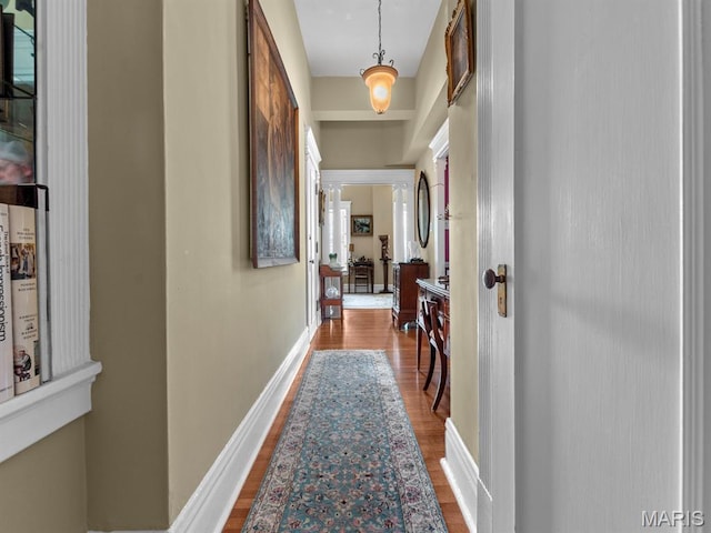10 N Kingshighway Blvd Unit 4C, Saint Louis, MO 63108 - corridor featuring wood finished floors and baseboards