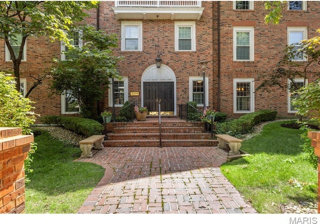 10 Jefferson Rd Unit 3A, Webster Groves, MO 63119 - view of front of home featuring french doors and brick siding
