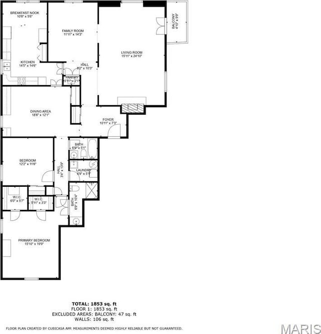 10 Jefferson Rd Unit 3A, Webster Groves, MO 63119 - view of floor plan / room layout