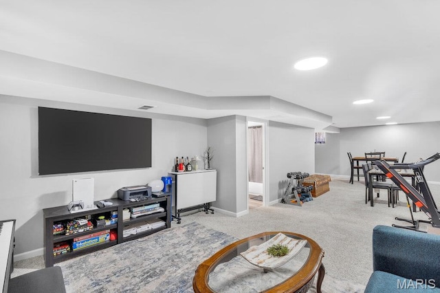 3711 Ashby Rd, Saint Ann, MO 63074 - carpeted living area with baseboards