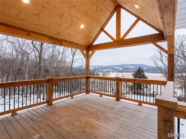 24925 State Route Mm, Farmington, MO 63640 - view of snow covered deck