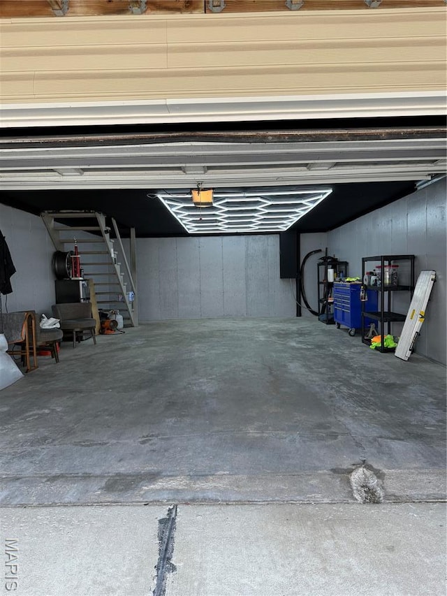 1729 Honeysuckle Dr, Saint Charles, MO 63303 - garage with a garage door opener