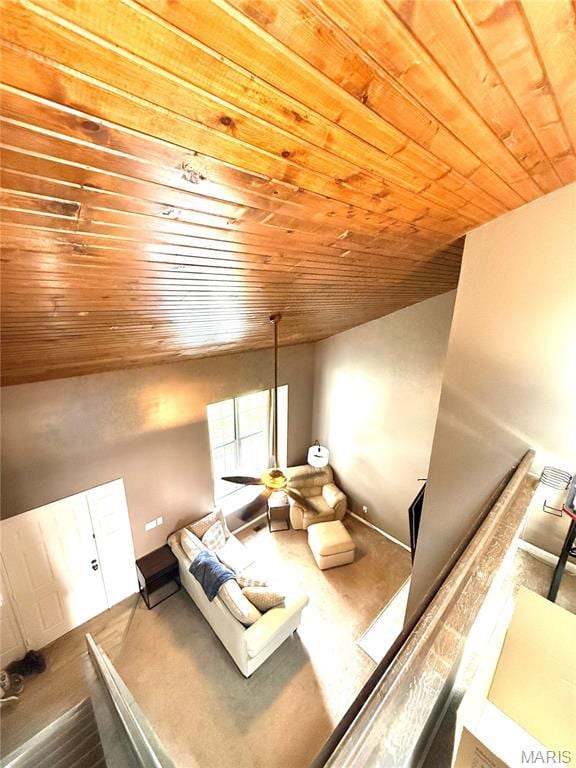 1729 Honeysuckle Dr, Saint Charles, MO 63303 - additional living space featuring vaulted ceiling and wood ceiling