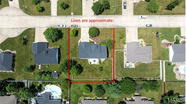 408 Marty Graten Ct, Hamel, IL 62046 - aerial view of property's location featuring property boundaries highlighted