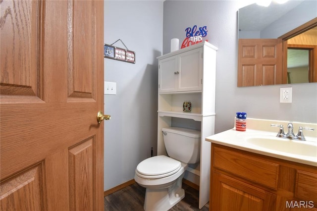 408 Marty Graten Ct, Hamel, IL 62046 - bathroom featuring vanity and wood finished floors