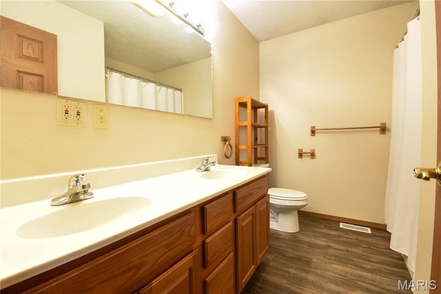 408 Marty Graten Ct, Hamel, IL 62046 - bathroom with wood finished floors and double vanity