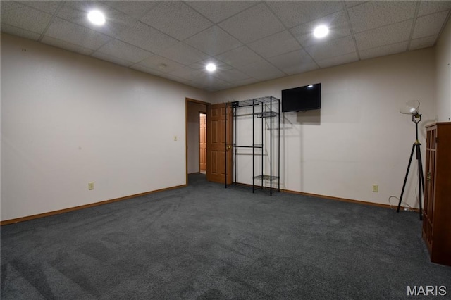 408 Marty Graten Ct, Hamel, IL 62046 - empty room with dark carpet and recessed lighting