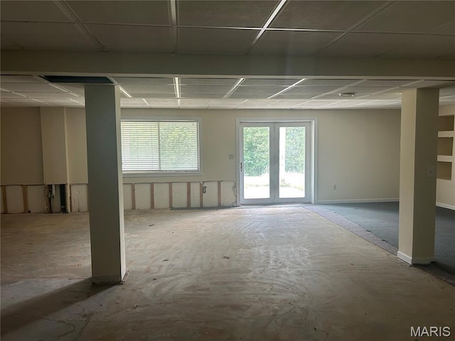 17300 W Bridle Trl, Wildwood, MO 63038 - empty room featuring a drop ceiling and baseboards