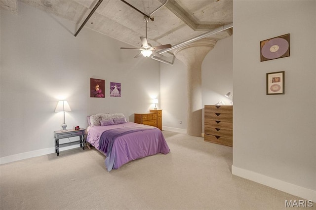4100 Forest Park Ave Unit 306, Saint Louis, MO 63108 - bedroom with carpet and ceiling fan