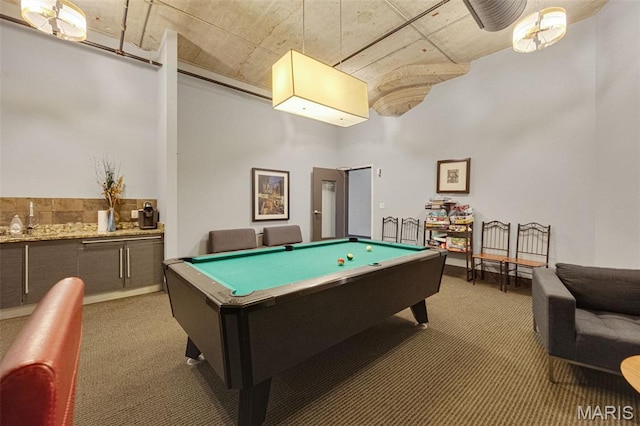 4100 Forest Park Ave Unit 306, Saint Louis, MO 63108 - rec room with light colored carpet and pool table