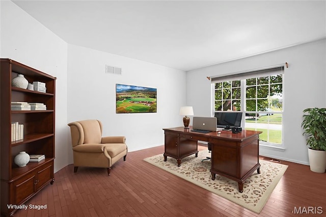 1473 Crooked Stick Dr, Ofallon, MO 63366 - office featuring hardwood / wood-style flooring