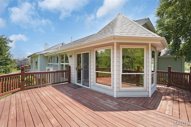 1473 Crooked Stick Dr, Ofallon, MO 63366 - view of wooden deck