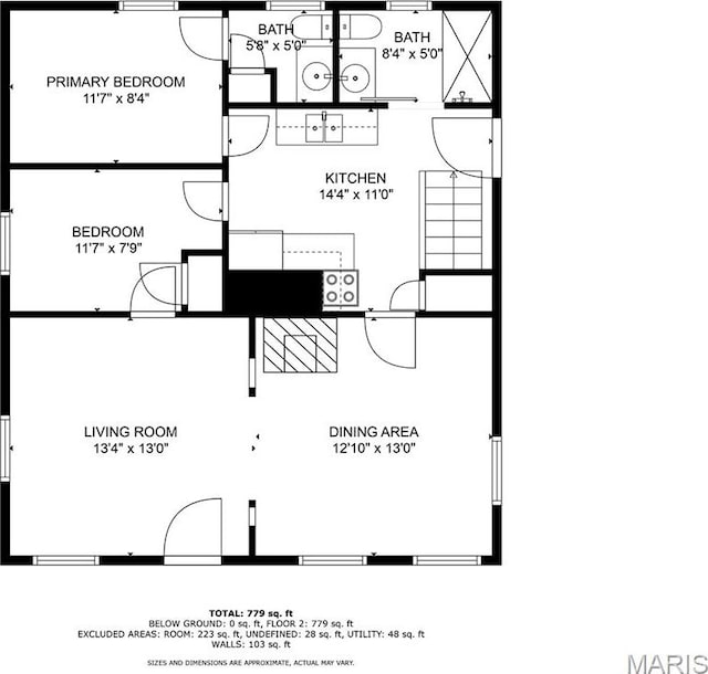 86 Mill St, Elsah, IL 62028 - view of home floor plan