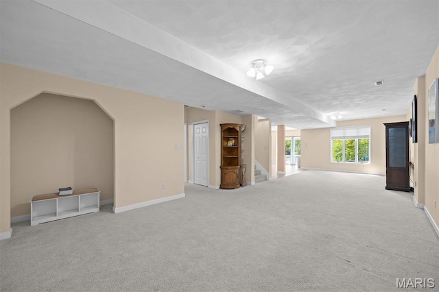 517 E Waters Edge Dr, Shiloh, IL 62221 - basement with carpet and stairway