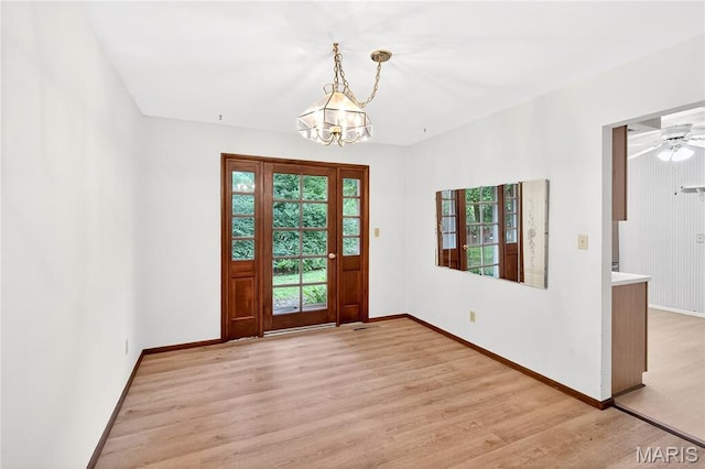 401 Willowbrook Ln, Collinsville, IL 62234 - foyer entrance with a chandelier and light wood-style flooring