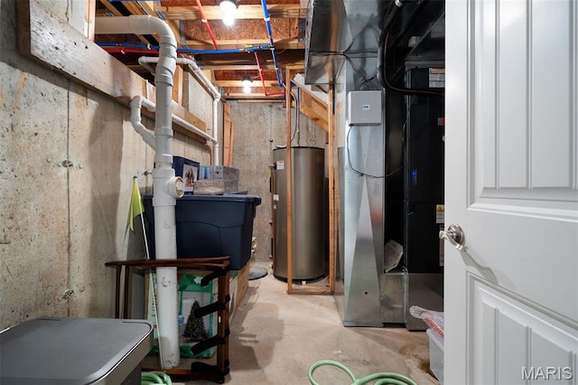 5951 Jamieson Ave, Saint Louis, MO 63109 - utilities with gas water heater and heating unit