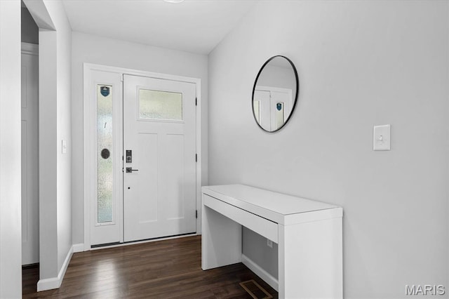 1433 Victoria Square Ct, Ofallon, IL 62269 - entrance foyer with dark wood-style floors and baseboards