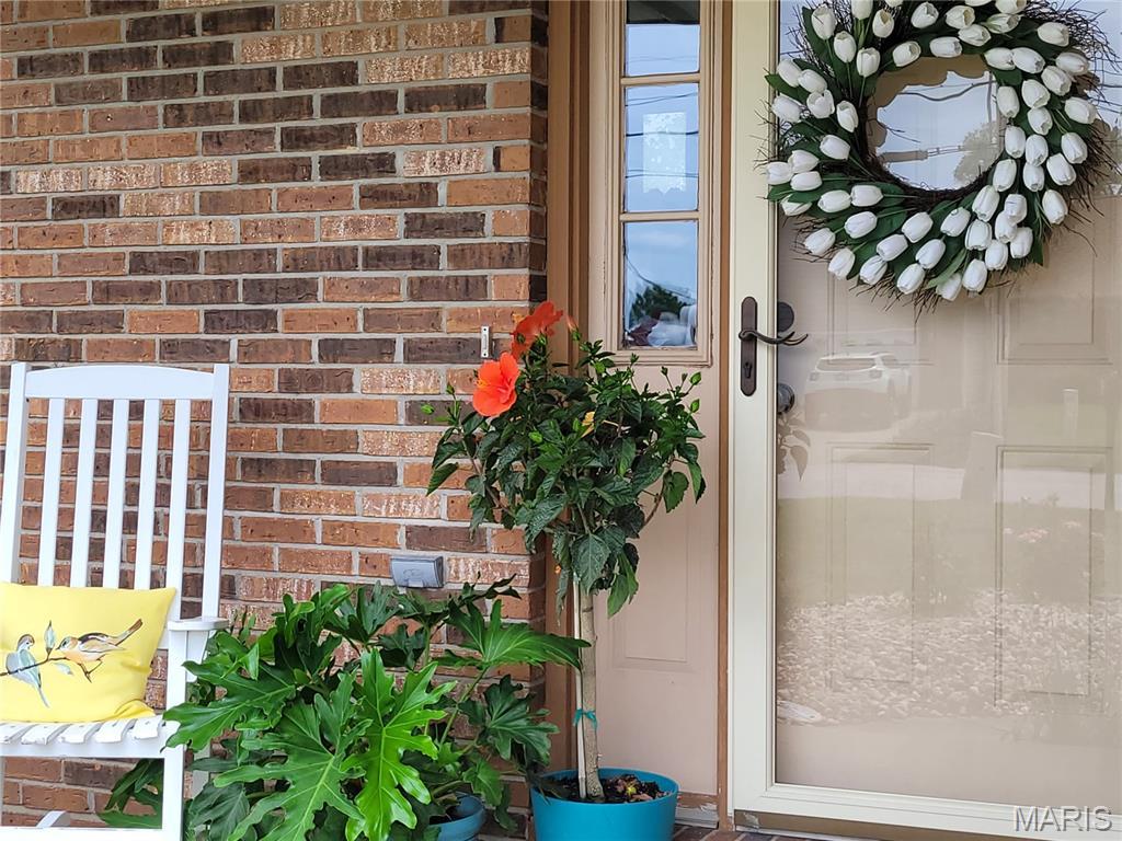 951 Albers Ln, Bethalto, IL 62010 - view of exterior entry with brick siding
