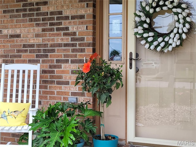 951 Albers Ln, Bethalto, IL 62010 - view of exterior entry with brick siding
