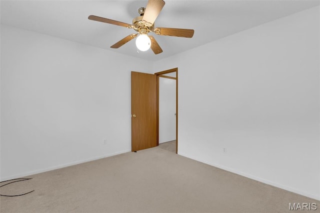 2961 Plum Leaf Cir, Saint Peters, MO 63303 - unfurnished room with light colored carpet and ceiling fan