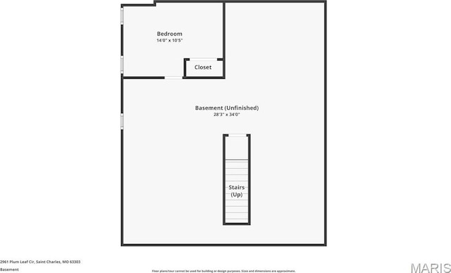 2961 Plum Leaf Cir, Saint Peters, MO 63303 - view of floor plan / room layout