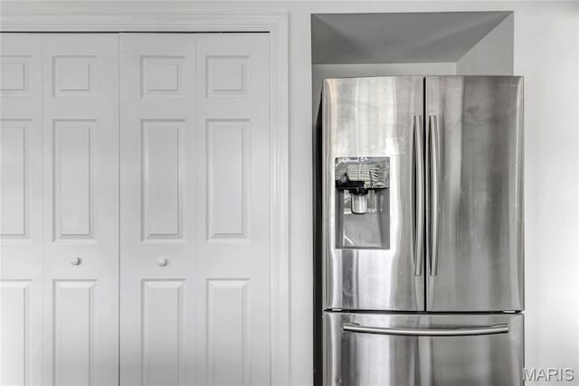22 Dean Wells Ct, Warrenton, MO 63383 - kitchen view of stainless steel fridge