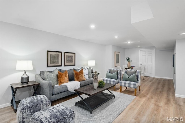 17527 Adams Way Ct, Wildwood, MO 63005 - living area with recessed lighting and light wood finished floors